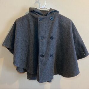 US 740N Pea Jacket By Schott Women’s Hooded Wool Shawl Stole USA Made OSFA